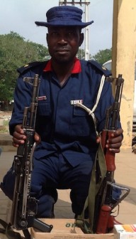 Suspect with AK-47 Rifles Recovered from him