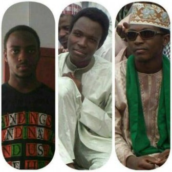 l-r, Mahmood, Hamid, Ahmad: sons of El-Zakzaky killed by Nigerian soldiers