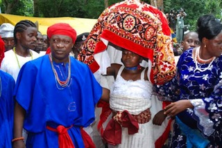 A scene from Osun Osogbo in 2013