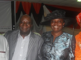 Mr. Ibukun Akinduro and Mrs.Olabambo Akinduro, the parent of the late Tolulope Akinduro during the launching of Tolulope Akinduro Foundation in Sickle Cell Foundation Idi- Arab, Lagos.