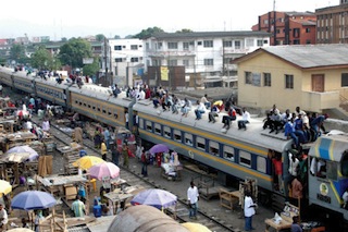 File Photo: Moving train in Lagos