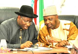 L-R President Goodluck Jonathan and Vice President Namadi Sambo