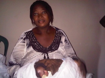 Adenike Kolawole who delivered after 5 years of pregnant