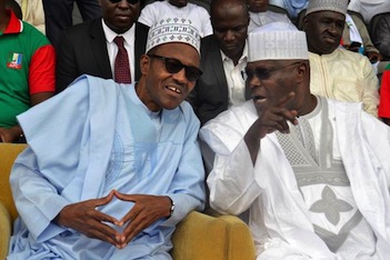 L-R: General Muhammadu Buhari and Atiku Abubakar