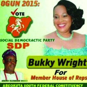 Bukky Wright campain poster