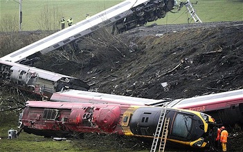 File Photo: Train derails off track