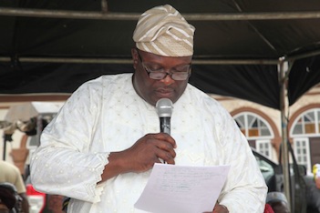 Chairman, Ijebu East local Government area, Dare Ogunde during his welcome address