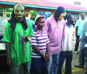 •Suspected kidnappers paraded today in Lagos