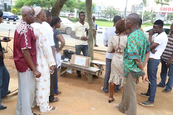 Voters wait patiently for INEC 