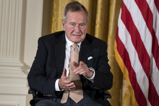 Former US president George H. W. Bush, 90, in hospital