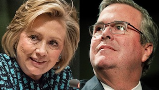 R-L: Hillary Clinton trumps Jeb Bush in Democrat poll