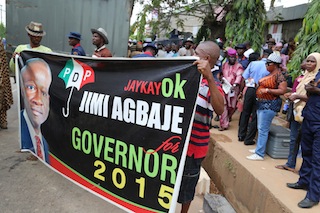 Jimi Agbaje surporters at the event