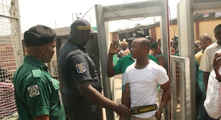 Security personnel screening delegates