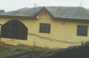 •The house where kidnap victims were kept before the police rescued them.