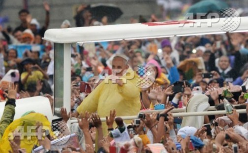 Pope Francis: in Manila today