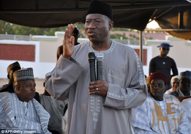 Jonathan in maiduguri