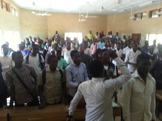 Cross section of Ogun State students during the prayer session in Abeokuta