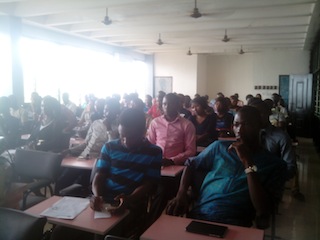 Cross section of students at the symposium