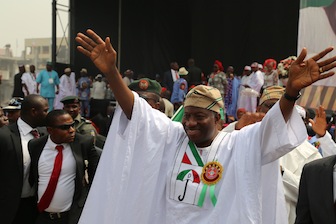 President Goodluck Jonathan: assured of landslide victory in Anambra