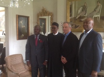 Buhari with Amosun, Tony Blair and Bukola Saraki