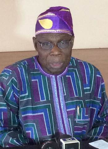 Obasanjo: when he launched his attack on Jonathan today