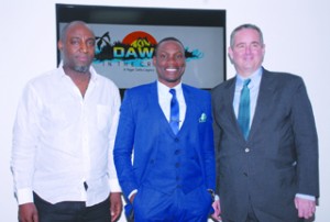•Programme Manager, DITC, Adewale Ajadi; Board member, Andre Blaze Henshaw and US Consul General in Nigeria, Ambassador Jeff Hawkins at the formal launch of  DITC Season 2 in Lagos recently