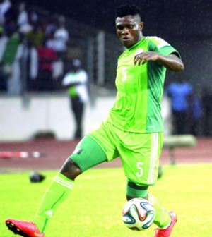•Aaron Samuel, one of the players in Uyo getting set for the international friendly against Uganda tomorrow
