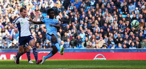 Wilfried Bony scores first goal for Manchester City