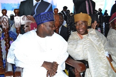 Governor Ibikunle Amosun and Alake of Egbaland