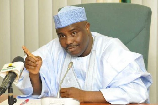 Governor Aminu Tambuwal of Sokoto State and an APC chieftain