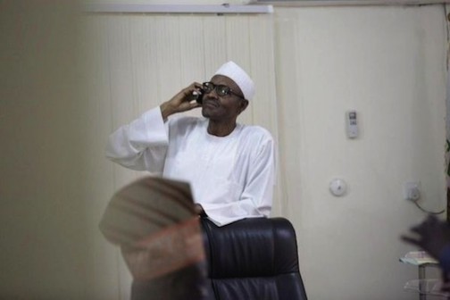 President Muhammadu Buhari receives a phone call from his predecessor, Goodluck Jonathan
