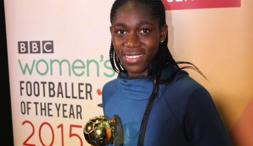 Asisat Oshoala: wins BBC Women's Footballer of the Year (2015)