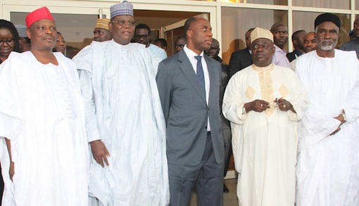 L-R: Governor Rabiu Kwankwaso of Kano; Governor Sule Lamido of Jigawa; Governor Rotimi Amaechi of Rivers; Governor Babaginda Aliyu and Ex-governor, Murtala Nyako