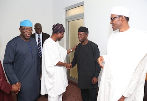 President Elect meet APC GOVERNORS