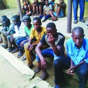 •Suspected hoodlums arrested at Oshodi yesterday