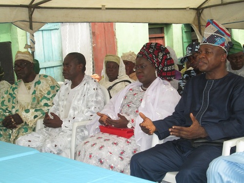 Chief Muritala Abiola, Mr.Tunde Abiola, Chief Muritala Abiola Onanuga, Deputy Governor of Ogun State, Princess Yetunde Onanuga and Barr. Taiwo Adeoluwa, Ogun SSG