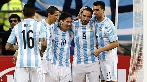 Argentina Messi Higuain Di Maria