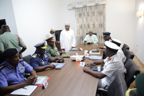 Buhari meets Service Chiefs 2