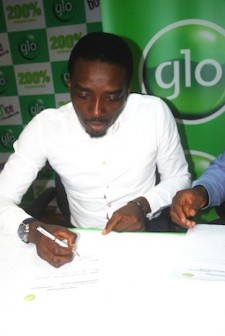 Bovi signs for Globacom