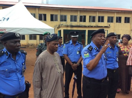 The Commissioner of Police in Ogun, Abdulmajid Ali addressing policemen PHOTO: Abiodun Onafuye/ Abeokuta