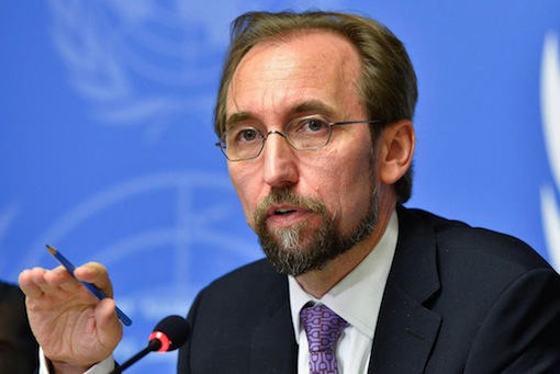 UN High Commissioner for Human Rights, Zeid Al Hussein