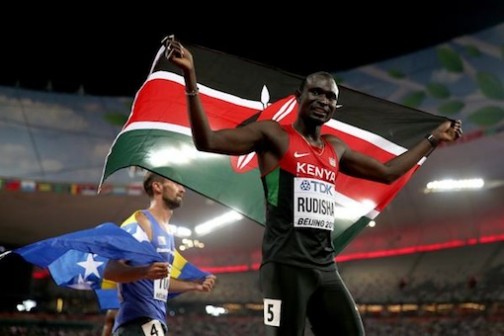 Kenya's David Rudisha won the 800m in Beijing
