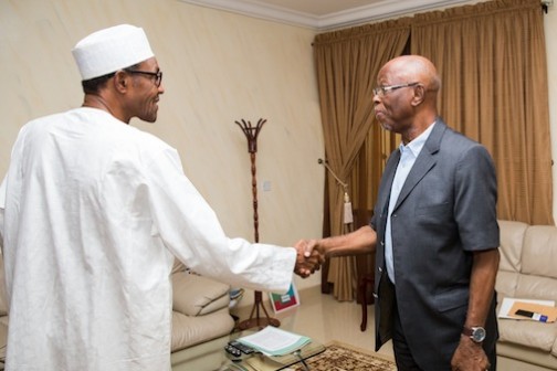 President Muhammadu Buhari and Chief John Odigie-Oyegun