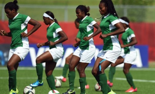 Super Falcons during a training session