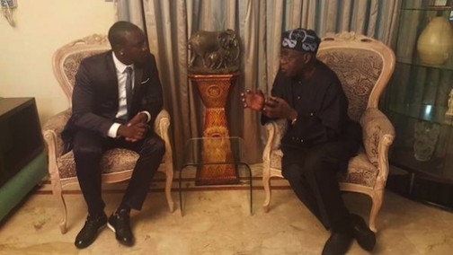 Are they talking politics or is Tinubu showing off his rap skills?