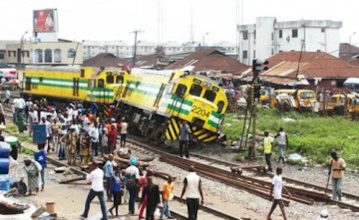 FILE PHOTO: A section of the rail track in Oshodi, Lagos state