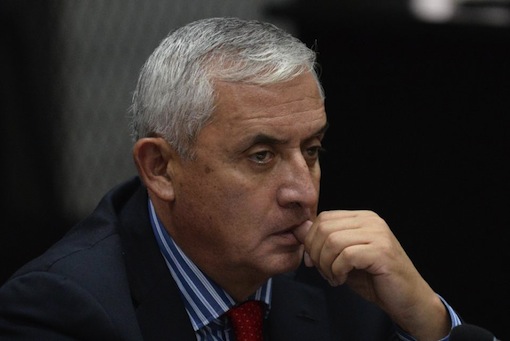 Guatemalan ex-President Otto Perez attends a hearing at the Supreme Court in Guatemala city on September 3, 2015 (AFP Photo/Johan Ordonez)