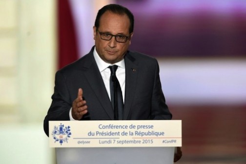 President Francois Hollande of France