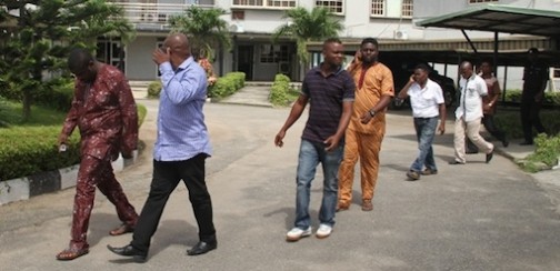 The nine persons convicted for illegal oil bunkering