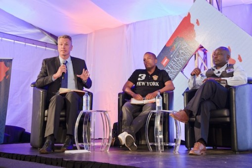 L-R: David McKenzie of CNN , Jovial Rantao and David Ohito